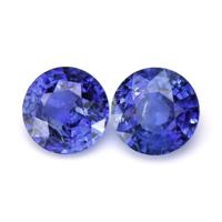 2.26&nbsp;Ct.Tw.Total Carat Weight Blue Sapphire Pair from Ceylon (Sri Lanka) Video
