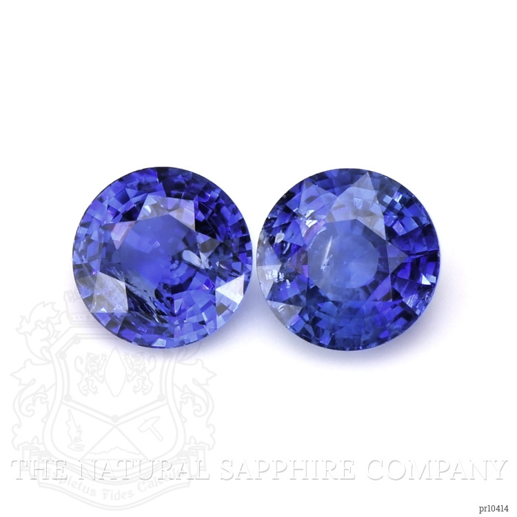 2.26 Ct.Tw. Blue Sapphire Pair from Ceylon (Sri Lanka)
