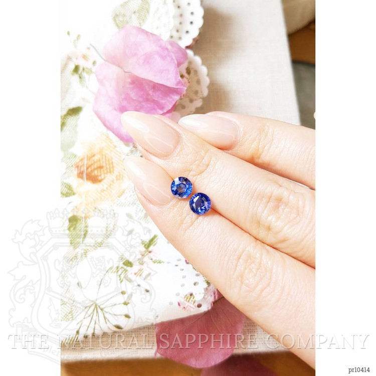 2.26 Ct.Tw. Blue Sapphire Pair from Ceylon (Sri Lanka)