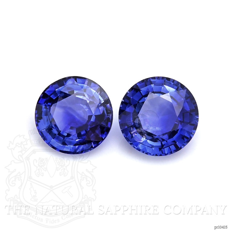 1.96 Ct.Tw. Blue Sapphire Pair from Ceylon (Sri Lanka)