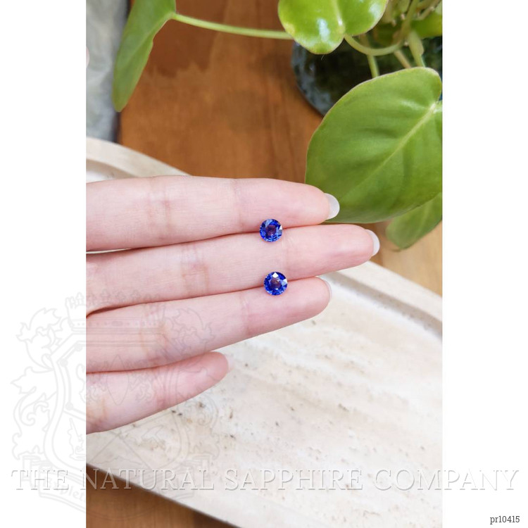 1.96 Ct.Tw. Blue Sapphire Pair from Ceylon (Sri Lanka)