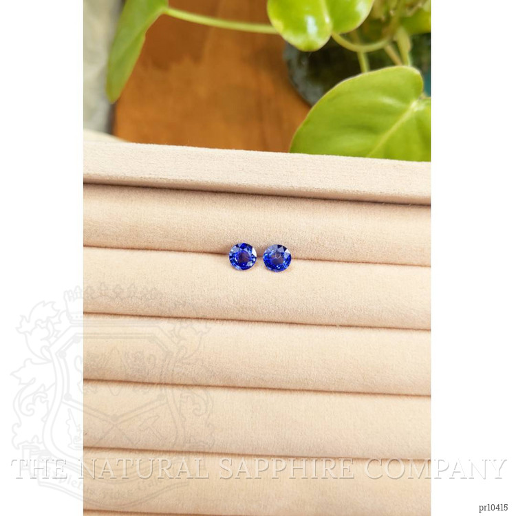 1.96 Ct.Tw. Blue Sapphire Pair from Ceylon (Sri Lanka)