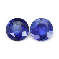 1.62&nbsp;Ct.Tw.Total Carat Weight Blue Sapphire Pair from Ceylon (Sri Lanka) Video