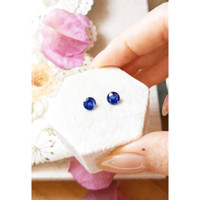 1.62&nbsp;Ct.Tw.Total Carat Weight Blue Sapphire Pair from Ceylon (Sri Lanka) Life Style