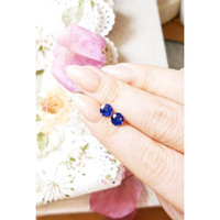 1.62&nbsp;Ct.Tw.Total Carat Weight Blue Sapphire Pair from Ceylon (Sri Lanka) Life Style