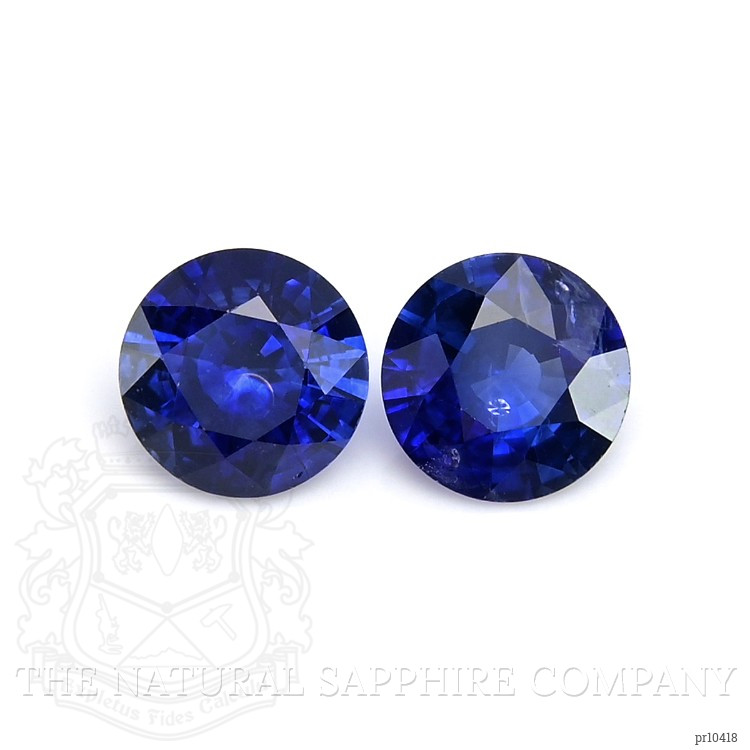 1.67 Ct.Tw. Blue Sapphire Pair from Ceylon (Sri Lanka)