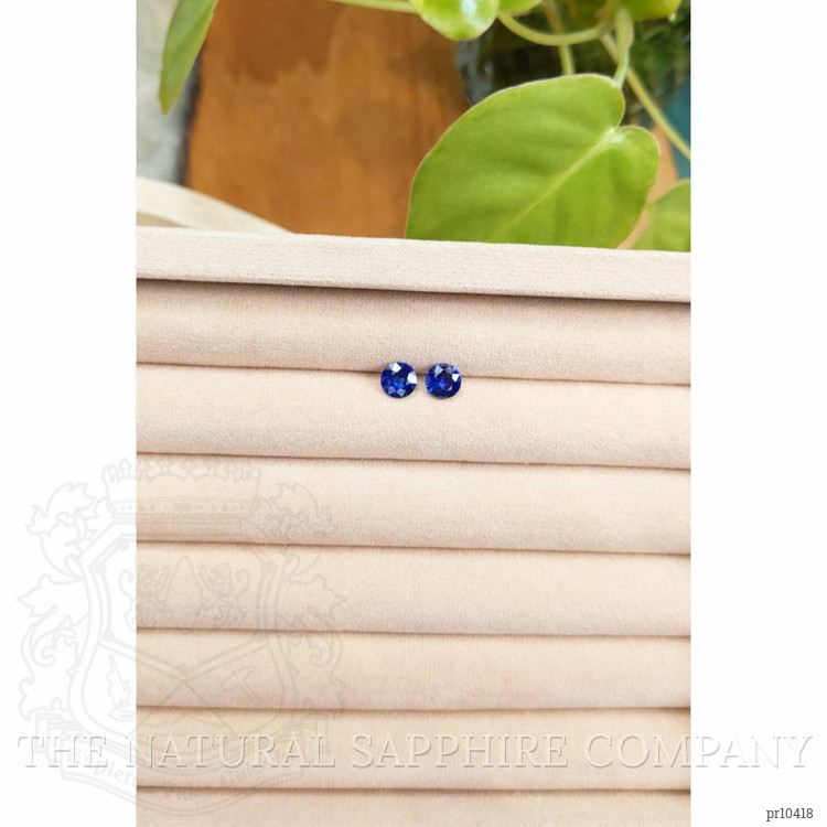 1.67 Ct.Tw. Blue Sapphire Pair from Ceylon (Sri Lanka)
