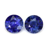 1.95&nbsp;Ct.Tw.Total Carat Weight Blue Sapphire Pair from Ceylon (Sri Lanka) Video