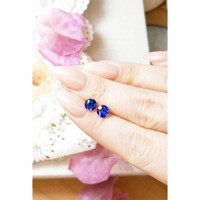 1.95&nbsp;Ct.Tw.Total Carat Weight Blue Sapphire Pair from Ceylon (Sri Lanka) Life Style