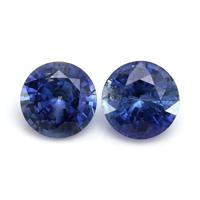 2.08&nbsp;Ct.Tw.Total Carat Weight Blue Sapphire Pair from Ceylon (Sri Lanka) Video
