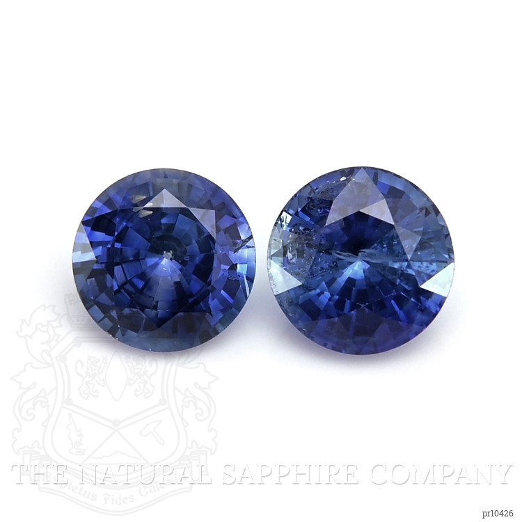 2.08 Ct.Tw. Blue Sapphire Pair from Ceylon (Sri Lanka)