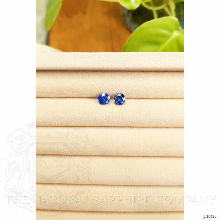 2.08 Ct.Tw. Blue Sapphire Pair from Ceylon (Sri Lanka)