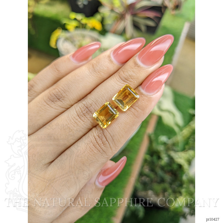 8.29 Ct.Tw. Citrine Pair from Brazil