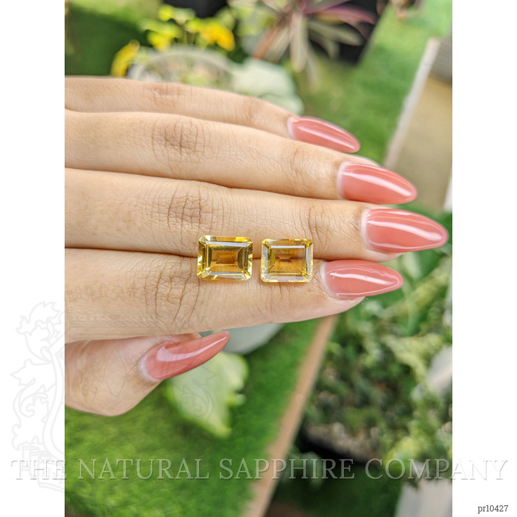 8.29 Ct.Tw. Citrine Pair from Brazil