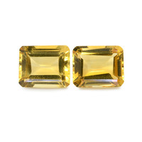 8.11 Ct.Tw. Emerald Citrine Pair