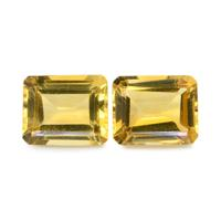 8.11 Ct.Tw. Emerald Cut Citrine Pair