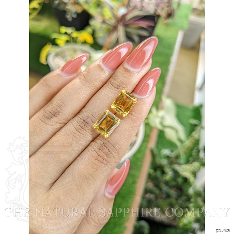 8.11 Ct.Tw. Citrine Pair from Brazil