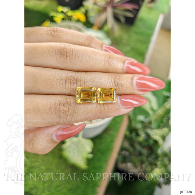 8.11 Ct.Tw. Citrine Pair from Brazil