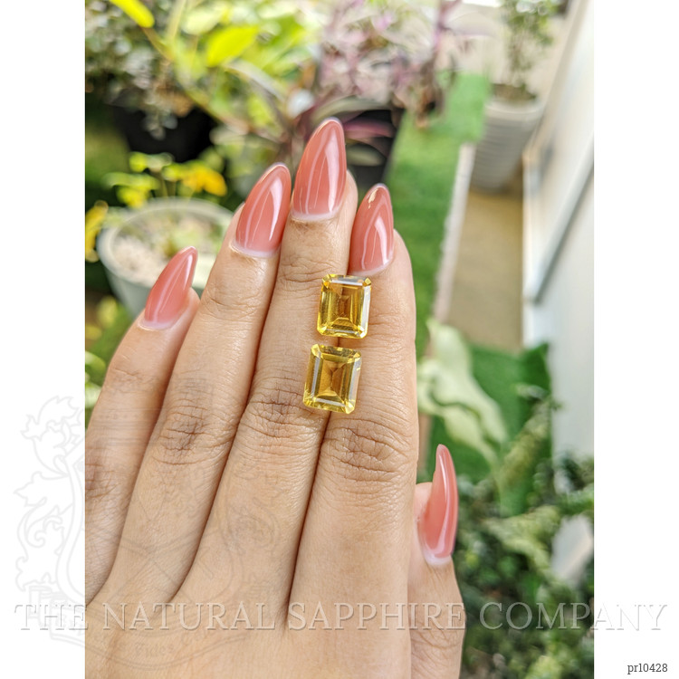 8.11 Ct.Tw. Citrine Pair from Brazil