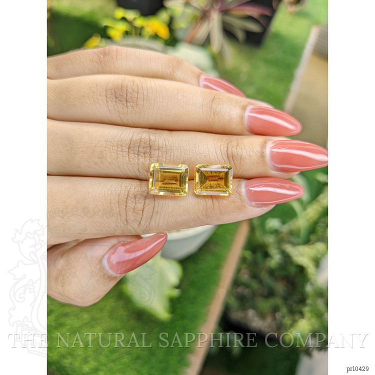 8.27 Ct.Tw. Citrine Pair from Brazil