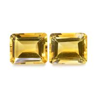 8.25 Ct.Tw.Total Carat Weight Citrine Pair from Brazil Image
