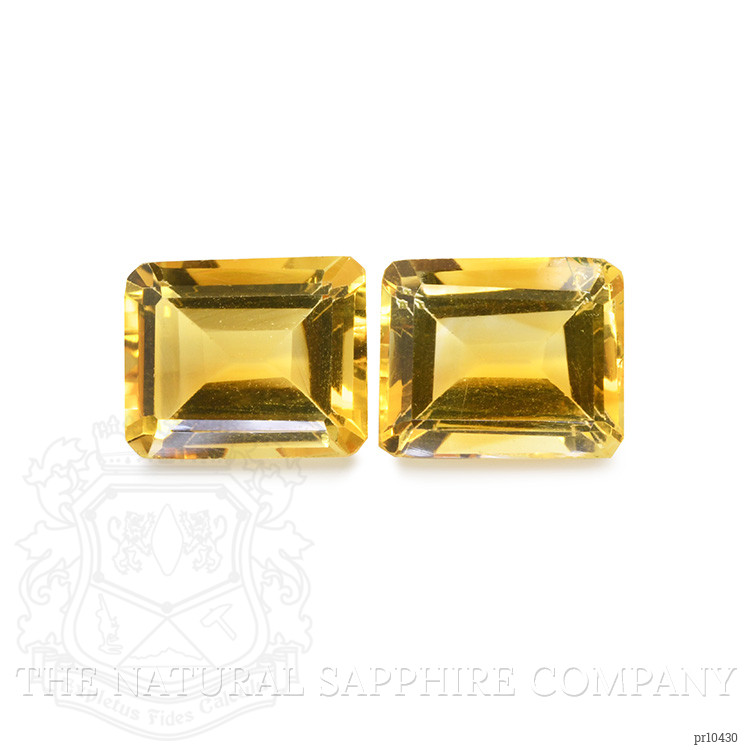 8.25 Ct.Tw. Citrine Pair from Brazil