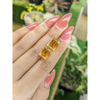 8.25 Ct.Tw.Total Carat Weight Citrine Pair from Brazil Life Style