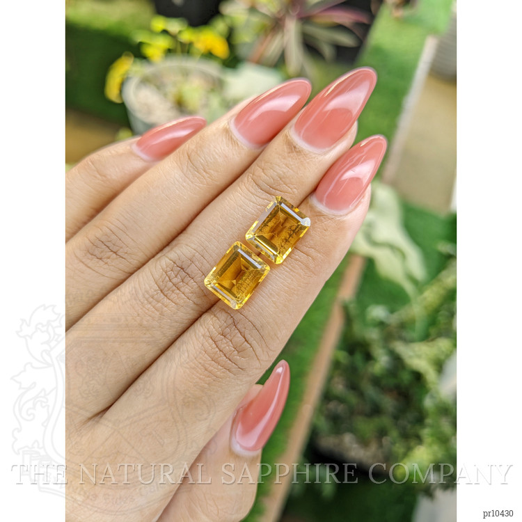 8.25 Ct.Tw. Citrine Pair from Brazil
