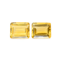 8.79 Ct.Tw. Emerald Cut Citrine Pair