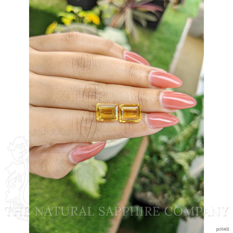 8.79 Ct.Tw. Citrine Pair from Brazil