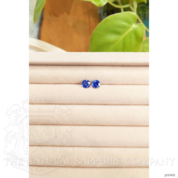 2.09 Ct.Tw. Blue Sapphire Pair from Ceylon (Sri Lanka)