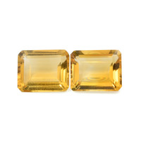 7.47 Ct.Tw. Emerald Citrine Pair