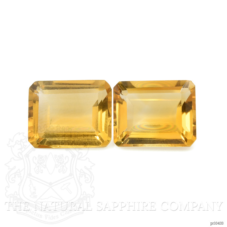 7.47 Ct.Tw. Citrine Pair from Brazil