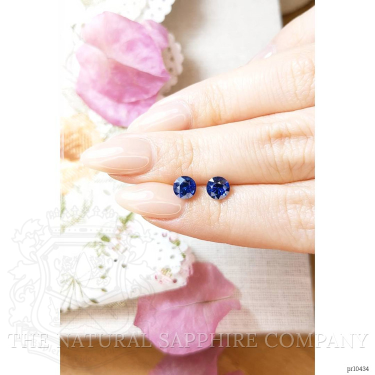 2.11 Ct.Tw. Blue Sapphire Pair from Ceylon (Sri Lanka)