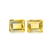 9.32 Ct.Tw. Emerald Citrine Pair