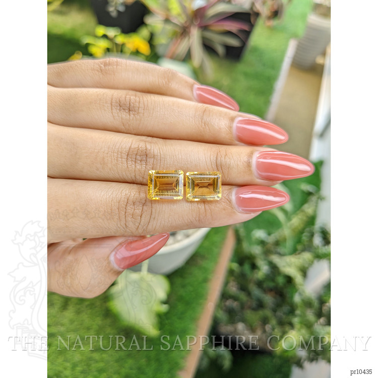 9.32 Ct.Tw. Citrine Pair from Brazil