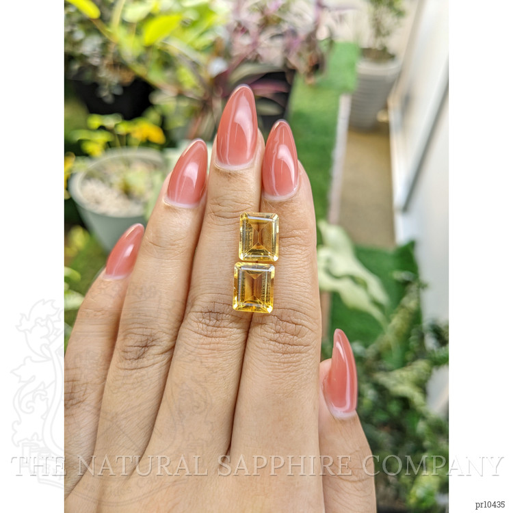 9.32 Ct.Tw. Citrine Pair from Brazil