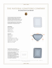 9.32 Ct.Tw.Total Carat Weight Citrine Pair from Brazil 3 D Scan Report