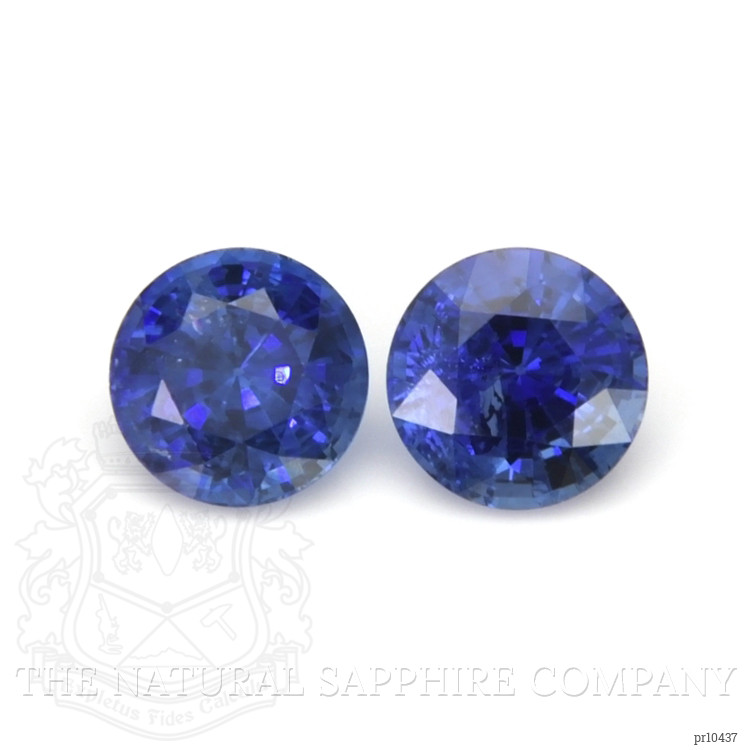 2.15 Ct.Tw. Blue Sapphire Pair from Ceylon (Sri Lanka)