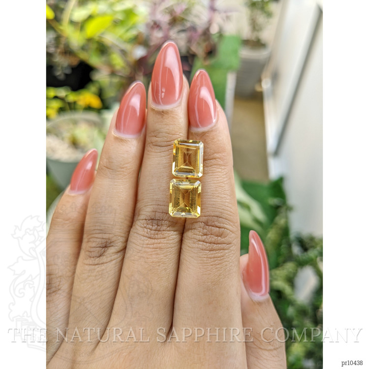 8.55 Ct.Tw. Citrine Pair from Brazil