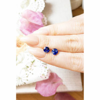 2.33&nbsp;Ct.Tw.Total Carat Weight Blue Sapphire Pair from Ceylon (Sri Lanka) Life Style