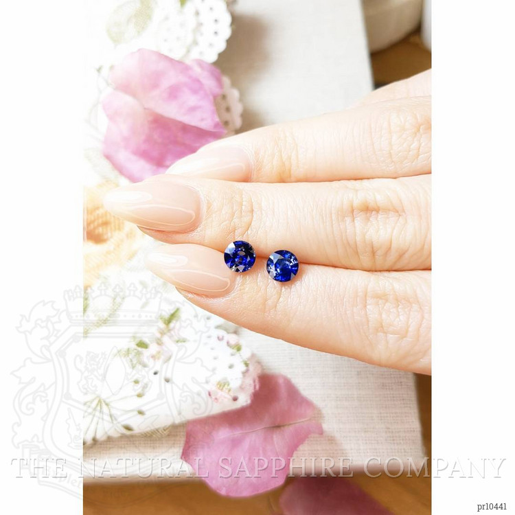 2.33 Ct.Tw. Blue Sapphire Pair from Ceylon (Sri Lanka)