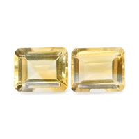 8.00 Ct.Tw. Emerald Cut Citrine Pair
