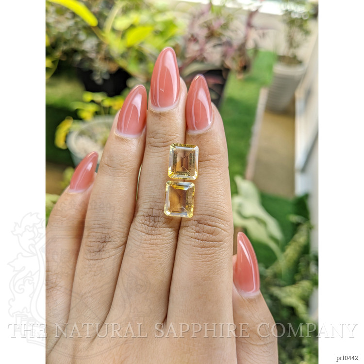 8.00 Ct.Tw. Citrine Pair from Brazil