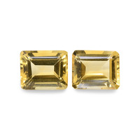 8.68 Ct.Tw. Emerald Citrine Pair