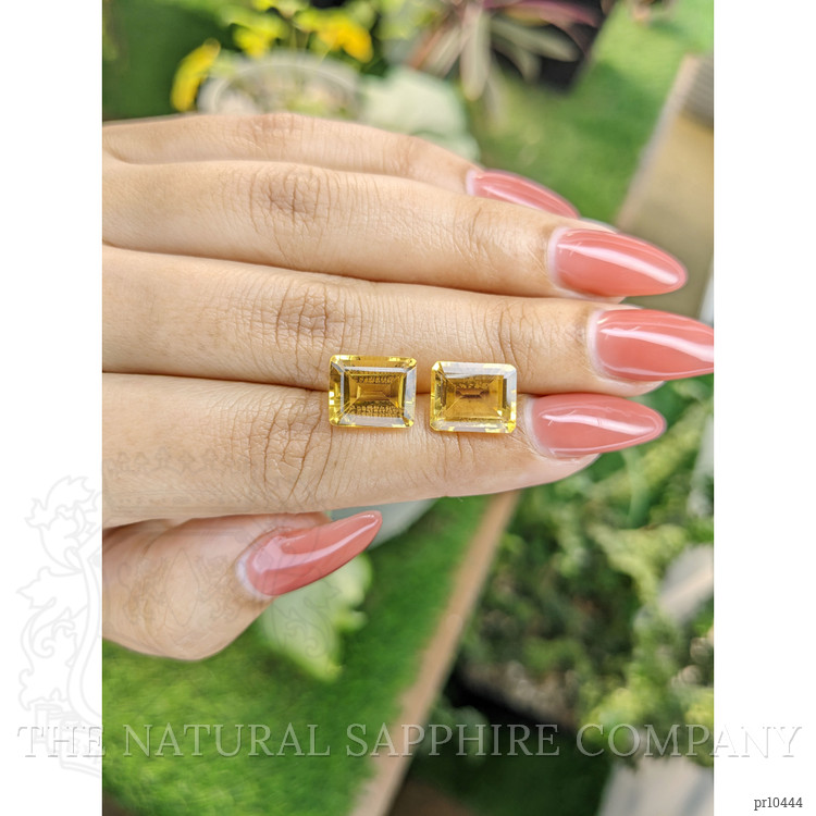 8.68 Ct.Tw. Citrine Pair from Brazil