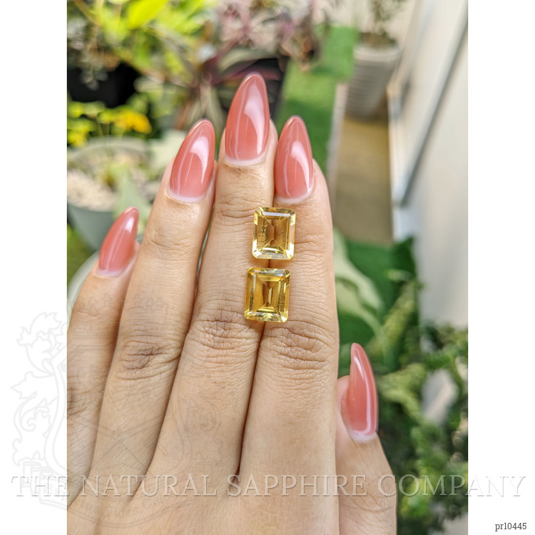 7.74 Ct.Tw. Citrine Pair from Brazil