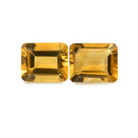 8.42 Ct.Tw. Emerald Citrine Pair
