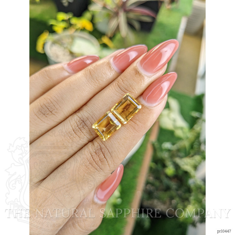 7.95 Ct.Tw. Citrine Pair from Brazil