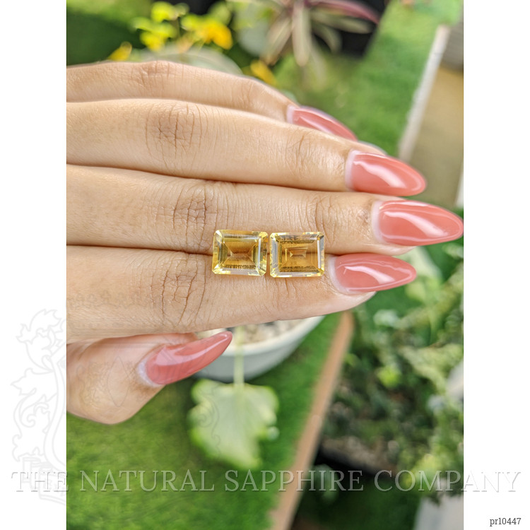 7.95 Ct.Tw. Citrine Pair from Brazil